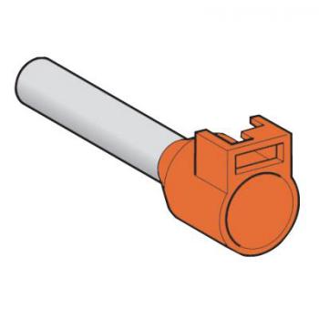  Embout E moyen 4mm orange NF 