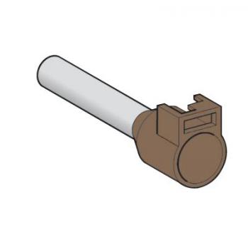  Embout E moyen 25mm noir NF 