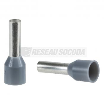  Embout moyen 2,5mm gris NF 