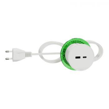  Bloc prise XS 2 USB A+C - Bl 