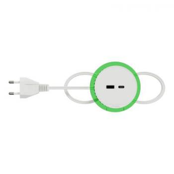  Bloc prise XS 2 USB A+C - Bl 