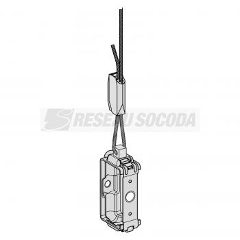  Etrier univ.et cable acier 3 m 