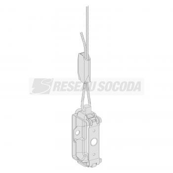  Etrier univ.et cable acier 3 m 