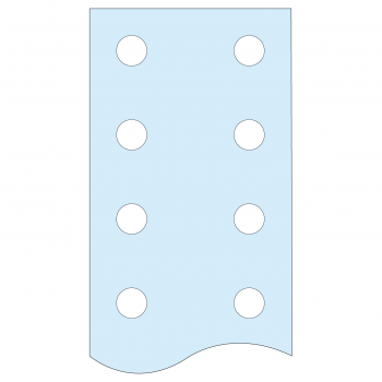  Barre JdB vertical perfo. 80x5 