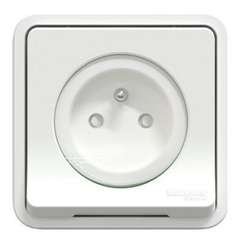  PC 2P+T BLANC CPLT ENCASTRE 