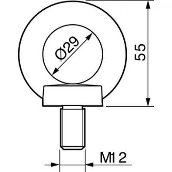  4 ANNEAU LEVAG.ARM.SM M12 