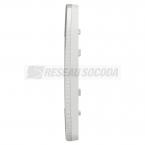  Plaque finition Alu/Blanc 1P 