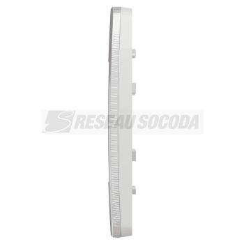  Plaque finition Alu/Blanc 1P 
