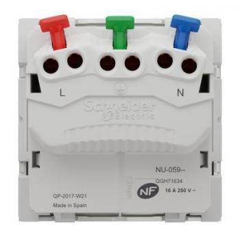  Prise 2P+T FR 90 rapide Blanc 
