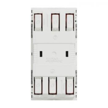  Prise 2x2P+T FR 45 rapide Alu 