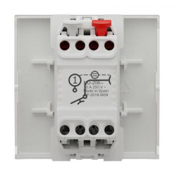  Poussoir lum local 10A 2m Blan 