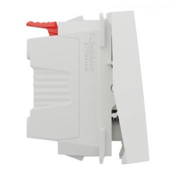  Poussoir lum local 10A 2m Blan 
