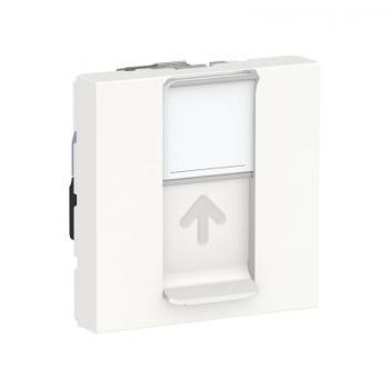  Prise RJ45 x1 cat6STP 2m Blanc 