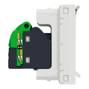  Prise RJ45 x2 cat6STP 2m Blanc 