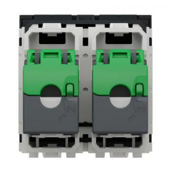  Prise RJ45 x2 cat6STP 2m Anth 
