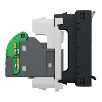  Prise RJ45 x2 cat6STP 2m Anth 