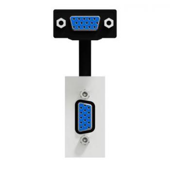  Prise VGA HD15 female 1m Blanc 