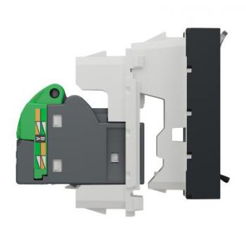  Prise RJ45 x1 cat6AFTP 2m Anth 