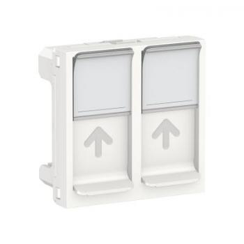  Prise 2 RJ45 S-One 2m Blanc 