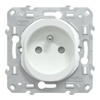  Prise 2P+T  puits Auto Blanc 