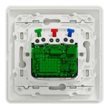  Combi 2P+T affl + USB-C Blanc 