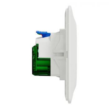  Combi 2P+T affl + USB-C Blanc 