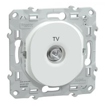  Prise TV Blanc 