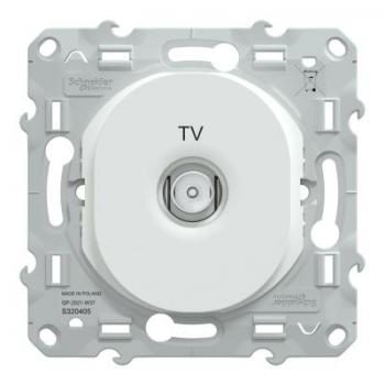  Prise TV Blanc 