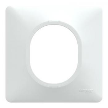  Plaque 1 poste Blanc 