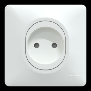  Prise R�no 2P Blanc griffe plq 