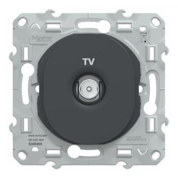  Prise TV Anthracite 