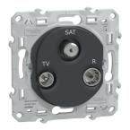  Prise TV/R/SAT Anthracite 