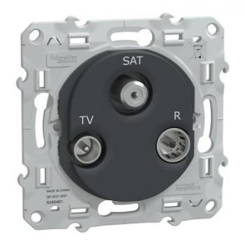  Prise TV/R/SAT Anthracite 