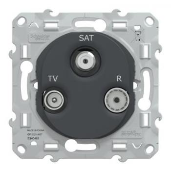  Prise TV/R/SAT Anthracite 