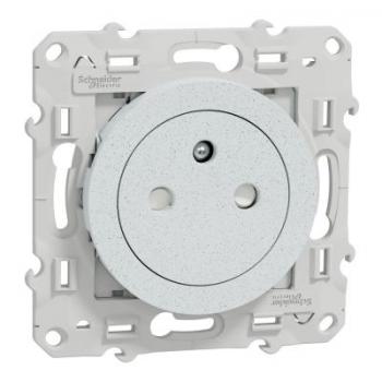  **Prise 2P+T affleur blanc REC 