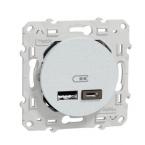  Prise double USB A+C Blc RECY 