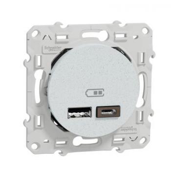  Prise double USB A+C Blc RECY 