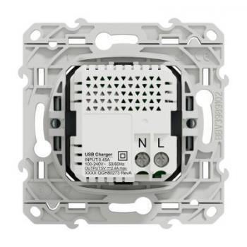  Prise double USB A+C Blc RECY 