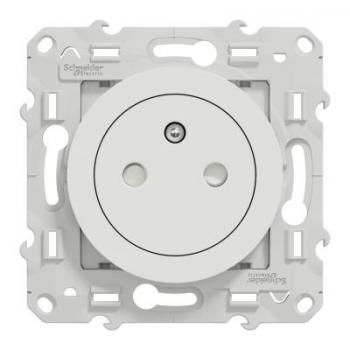  **Prise 2P+T affleurante blanc 