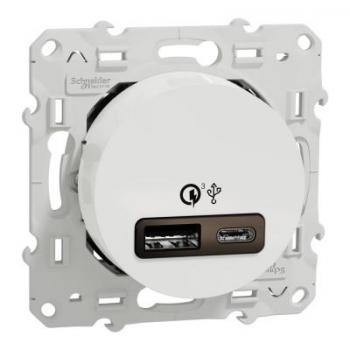  **Prise USB type A+C rapide bl 