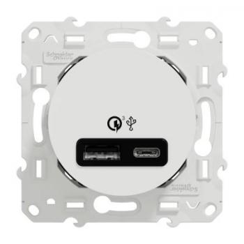  **Prise USB type A+C rapide bl 