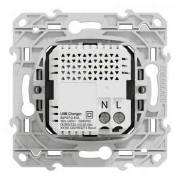  Prise double USB typeA+C Blanc 