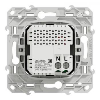  ODACE CHARGEUR USB 2.1 BLANC 