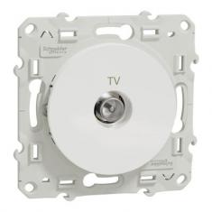  **ODACE PRISE TV BLANC VIS 