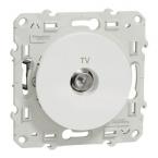  **ODACE PRISE TV BLANC GRIF 
