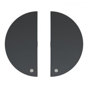  2 demi enjoliveur anthracite 