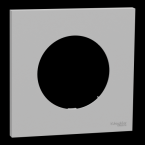  Odace plaque 1 poste gris gale 