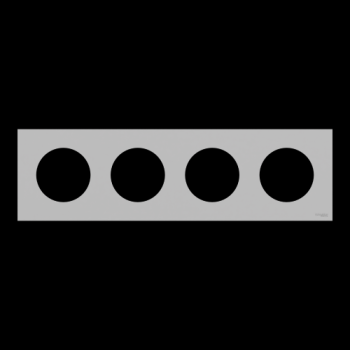  Odace plaque 4 postes gris gal 