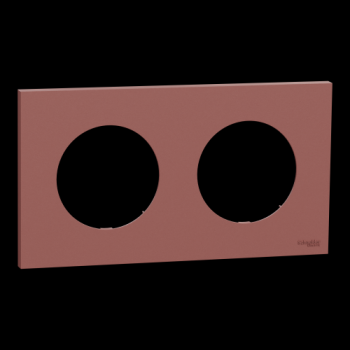  Odace plaque 2 postes rose gre 