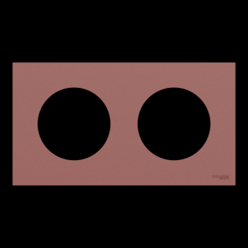  Odace plaque 2 postes rose gre 